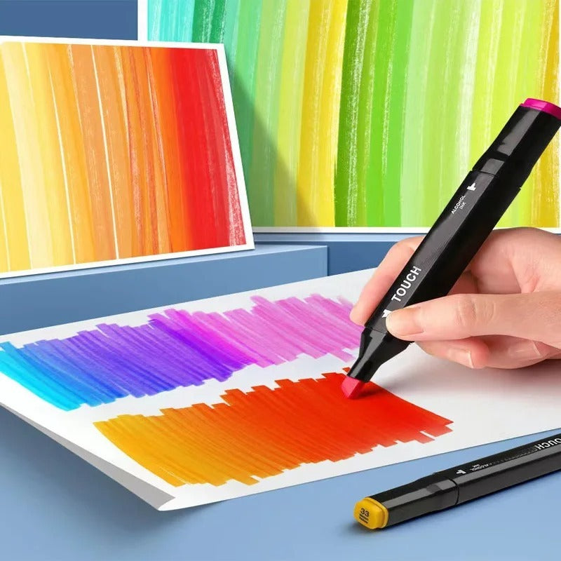 ⭐ MARCADOR ROTULADORES DOBLE PUNTA 24 PC