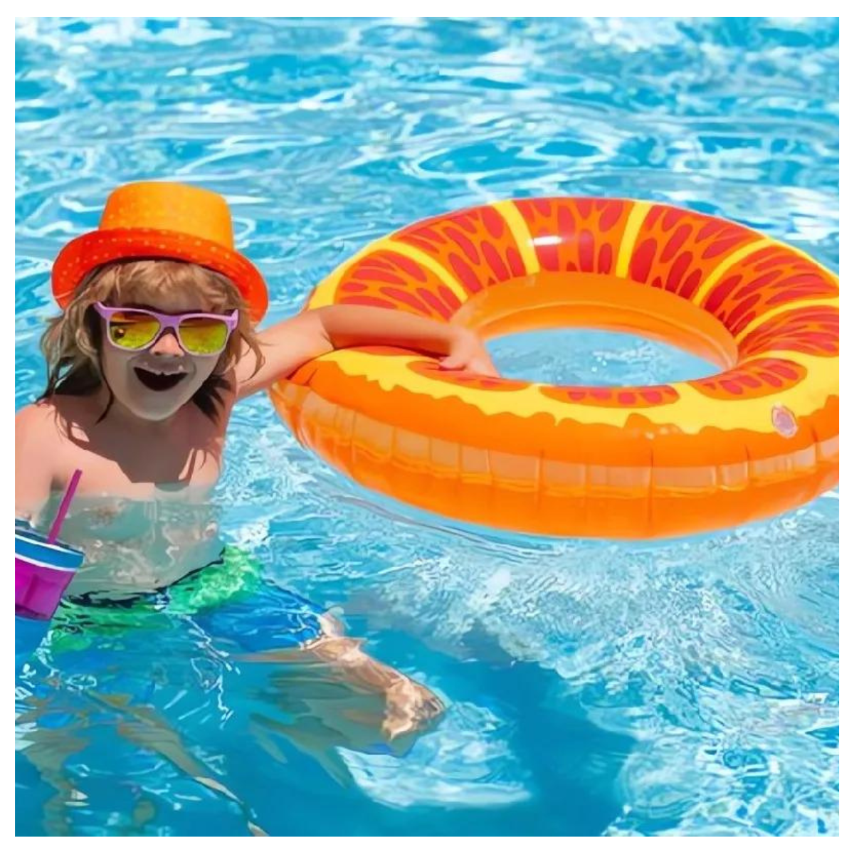 Flotadores de Naranja 80 cm