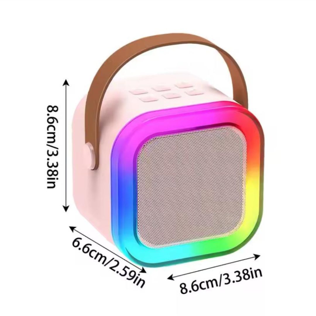 Altavoz De Karaoke Y Microfonos Portatil