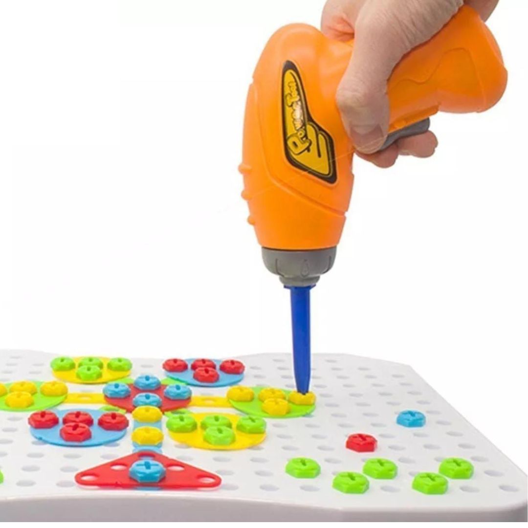 BLOQUES DE CONSTRUCCION 258 PIEZAS CON TALADRO