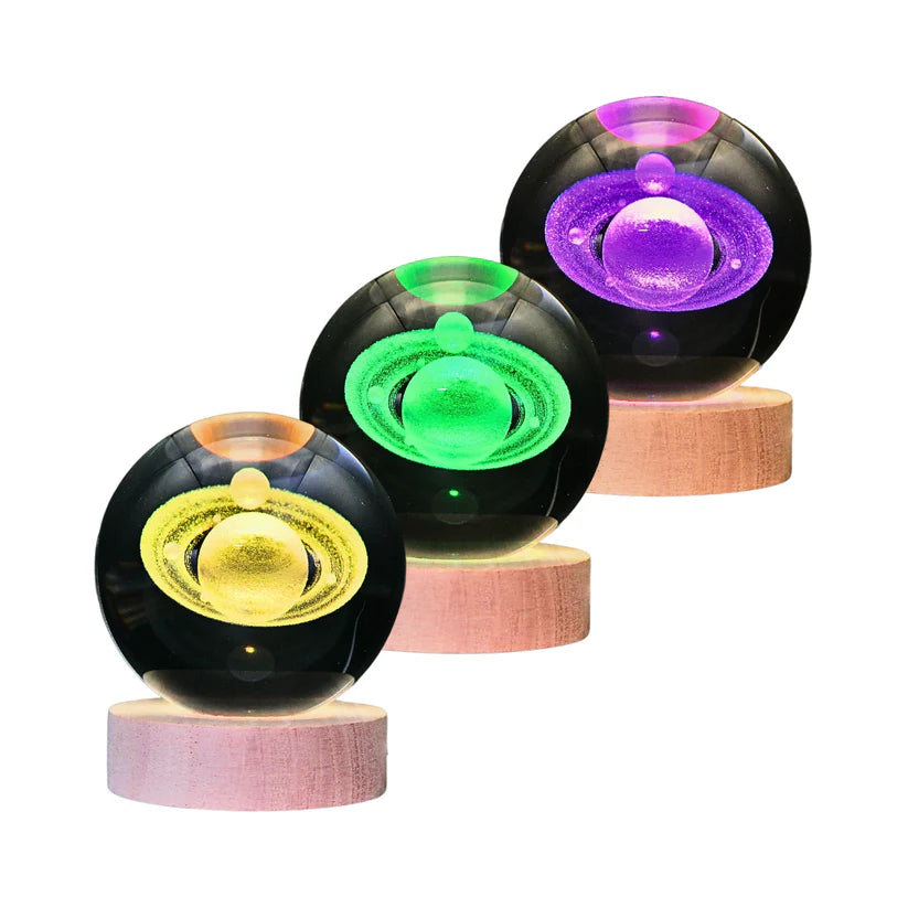 Lampara Bola De Cristal LED RGB Colores