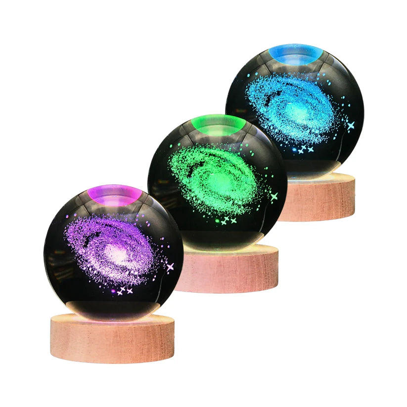 Lampara Bola De Cristal LED RGB Colores
