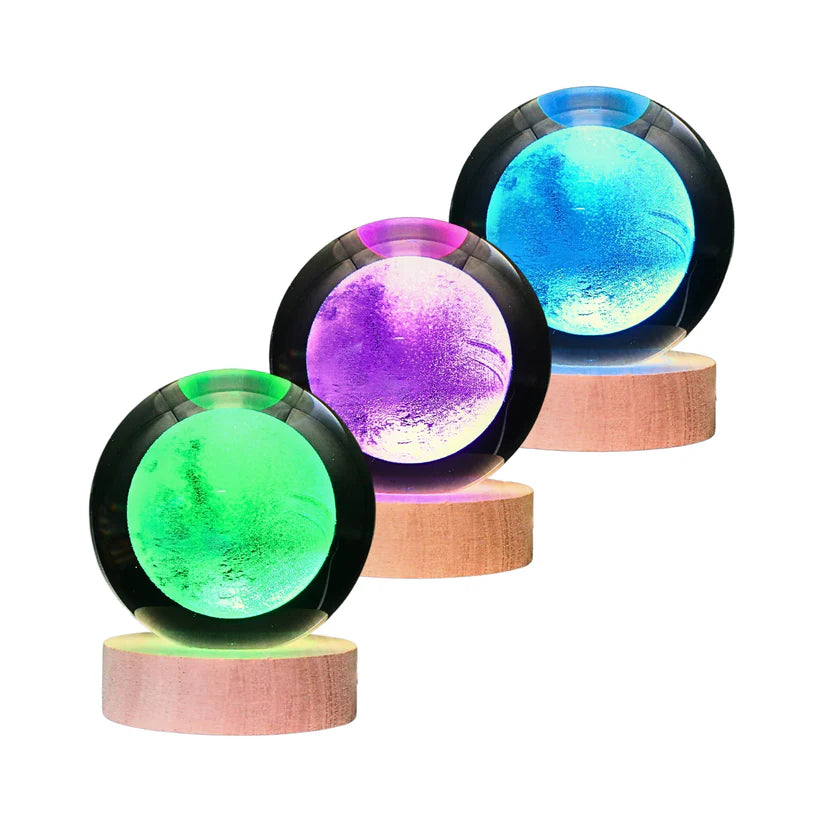 Lampara Bola De Cristal LED RGB Colores