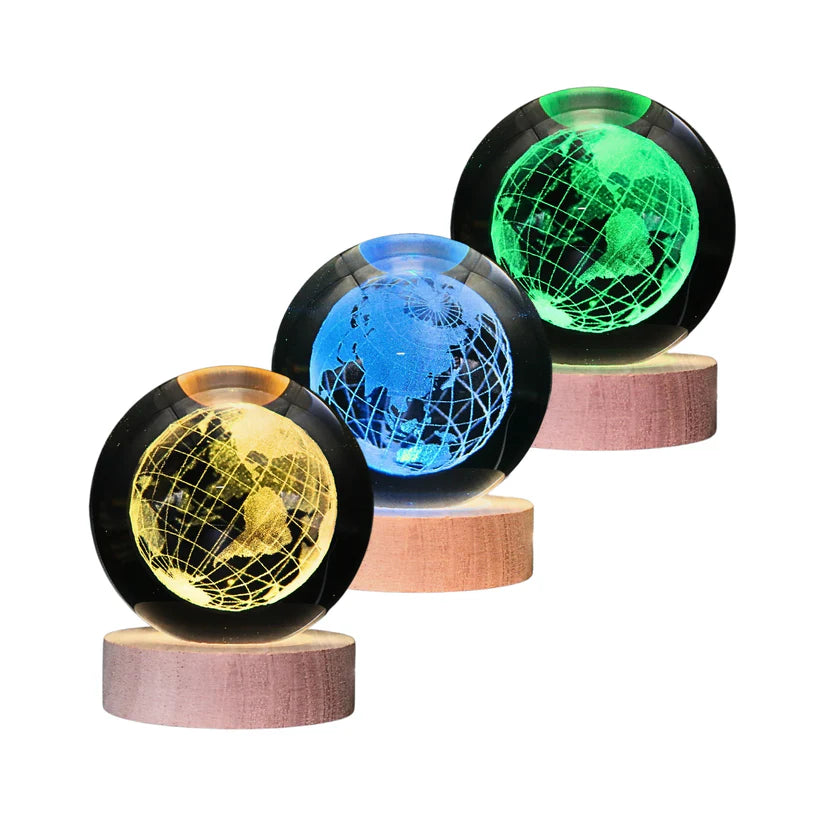 Lampara Bola De Cristal LED RGB Colores