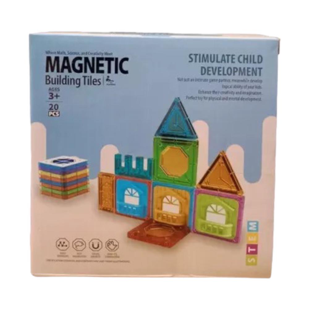 Juego Magnético Bloques Didáctico 20 Pcs