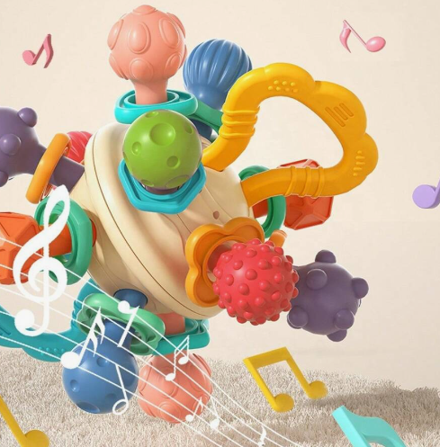 Juguete mordedor multi sensorial