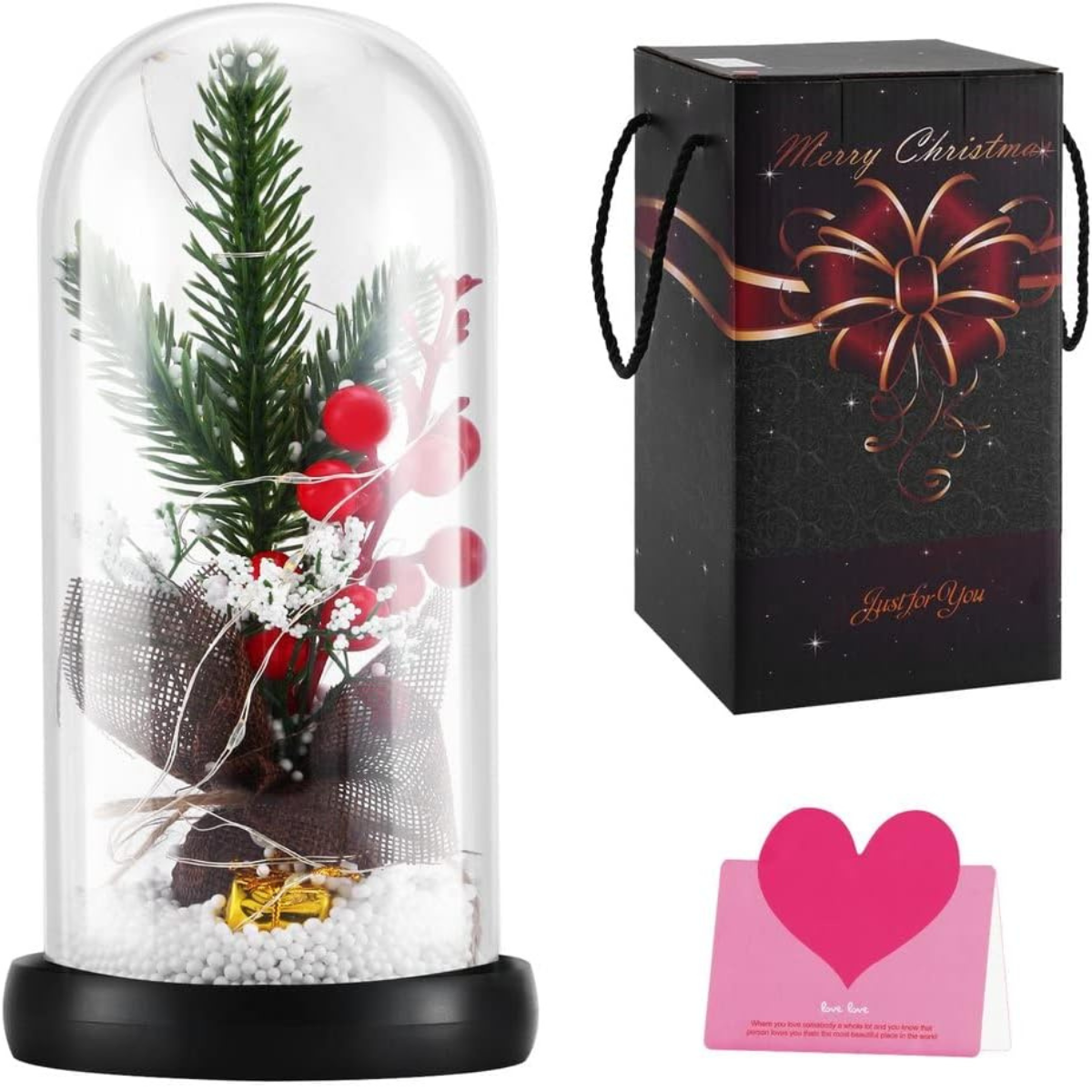 Árbol de Navidad LED Cúpula de Cristal