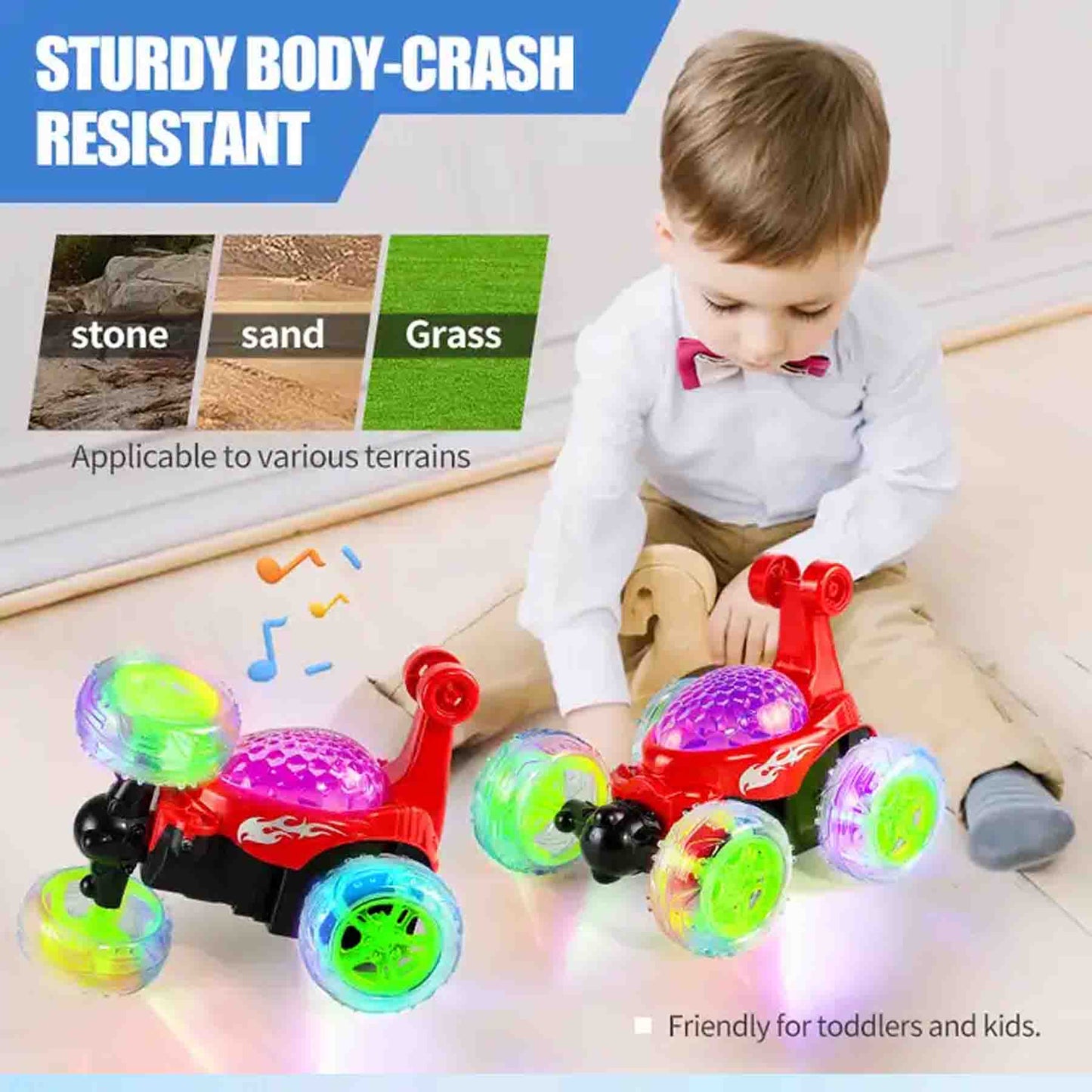 Auto Loco A Control Remoto Luces Y Sonido