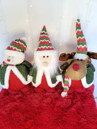 Pack 3 Muñecos Navidad 95cm