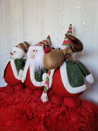 Pack 3 Muñecos Navidad 95cm