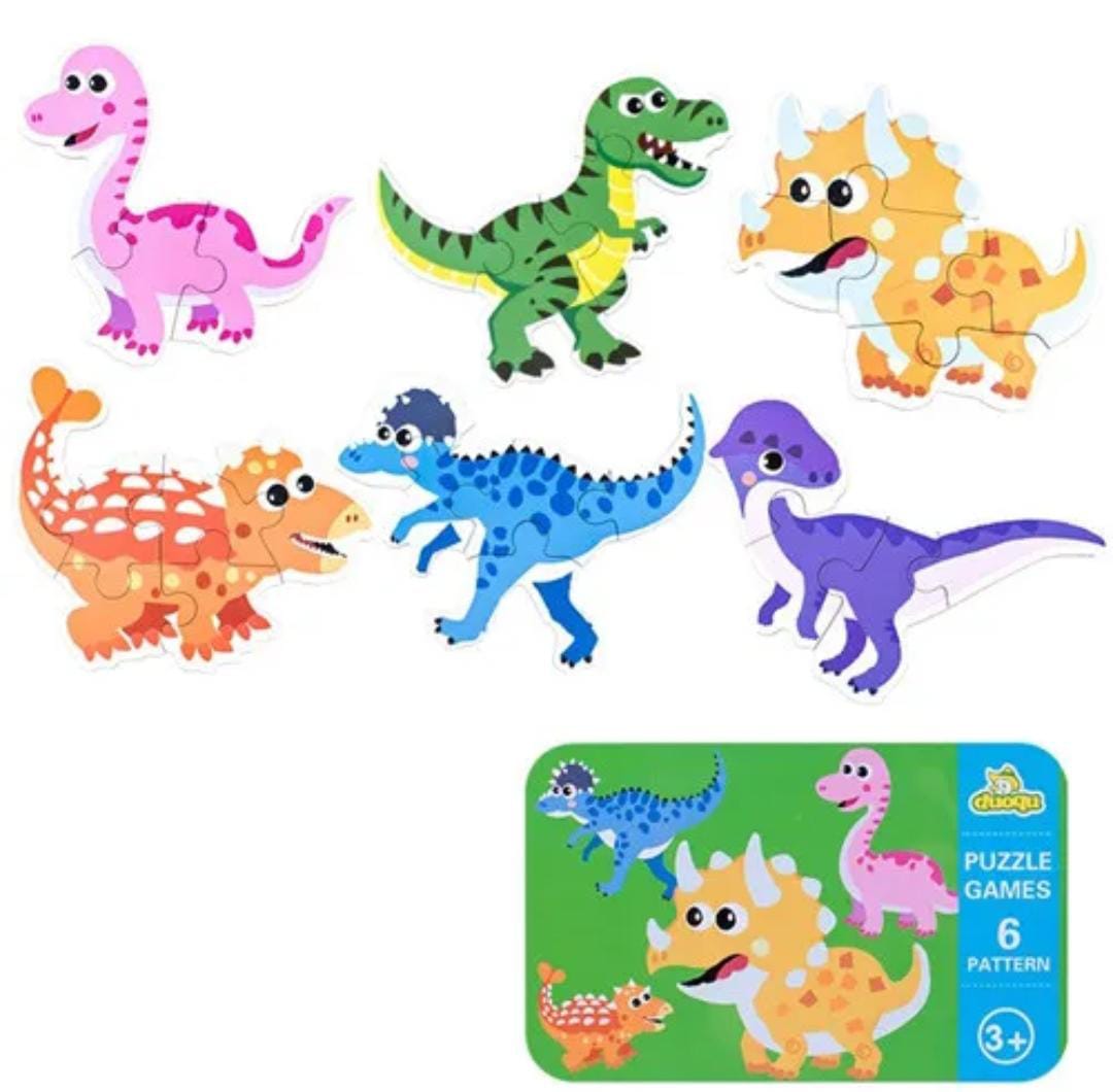 PUZZLE ROMPECABEZAS MONTESSORI 3D DINOSAURIO