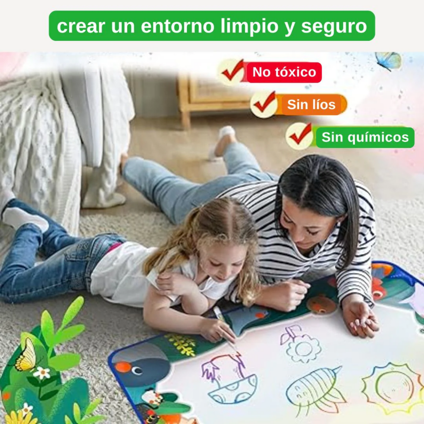 Alfombra Mágica para dibujar, Bolígrafo Agua