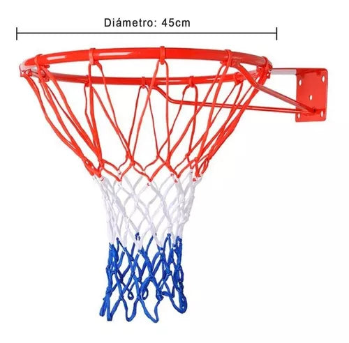 Aro Basquetbol Profesional 45 Cm Malla