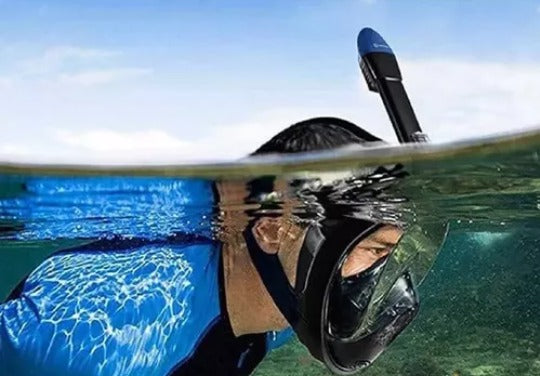 MASCARA DE SNORKEL PARA BUCEO CON SOPORTE PARA CAMARA