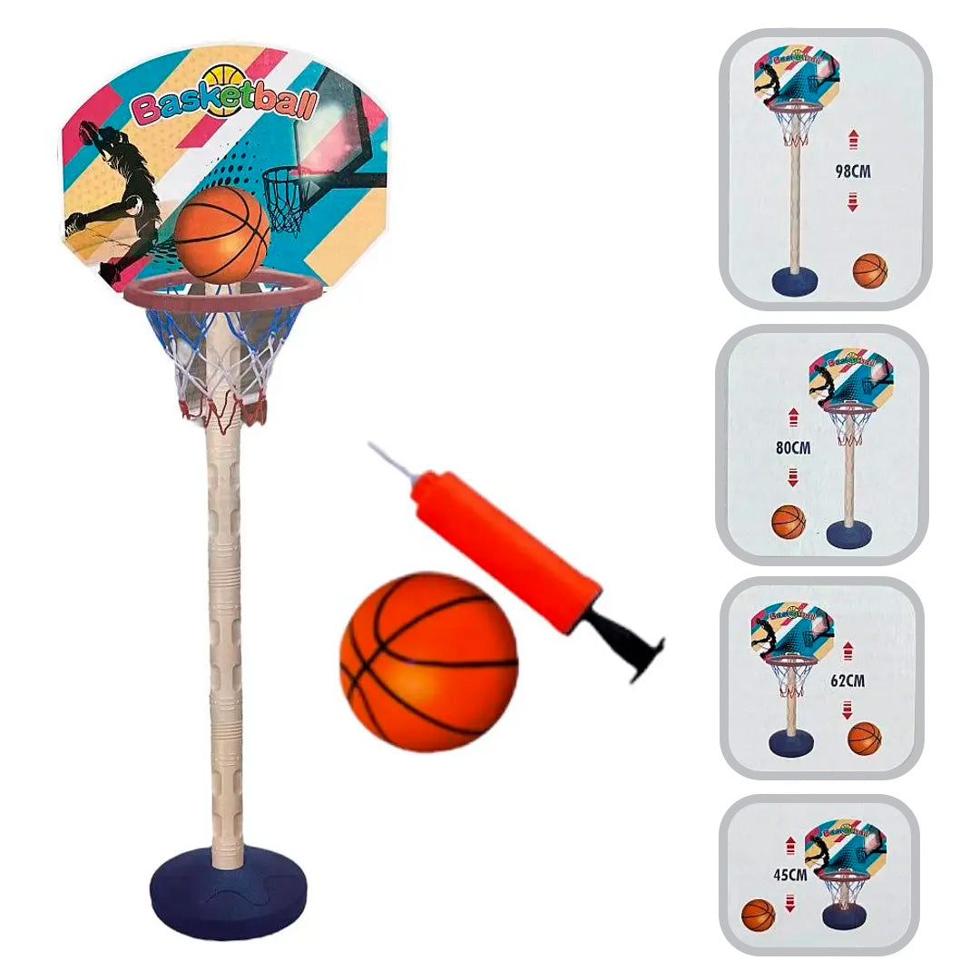 Juego De Basquetbol Ajustable 98 Cm