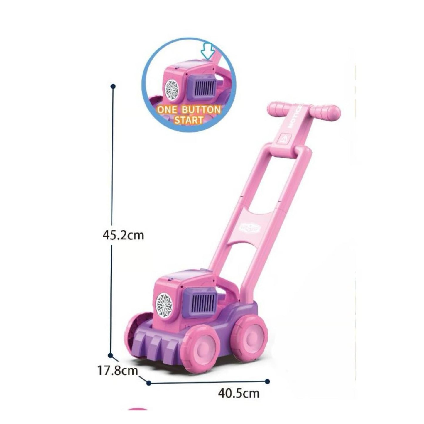 Carrito Corta Cesped Lanzador De Burbujas