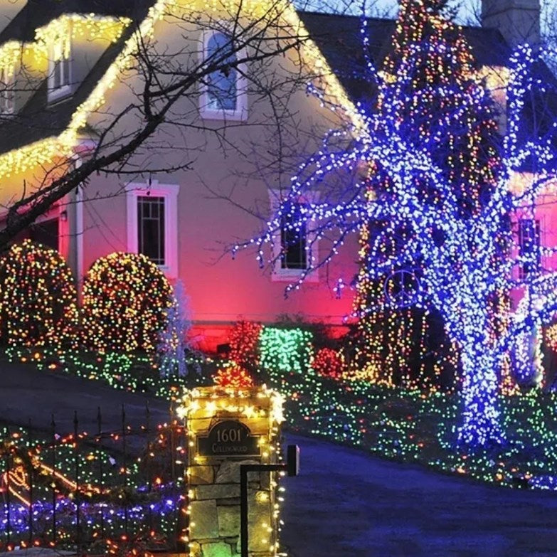 Pack 2 Luz 100 Led Guirnalda Solar