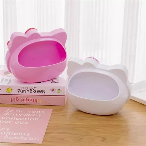 Espejo De Tocador Porta Cosmeticos Kitty