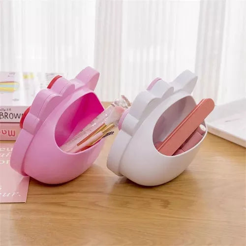 Espejo De Tocador Porta Cosmeticos Kitty