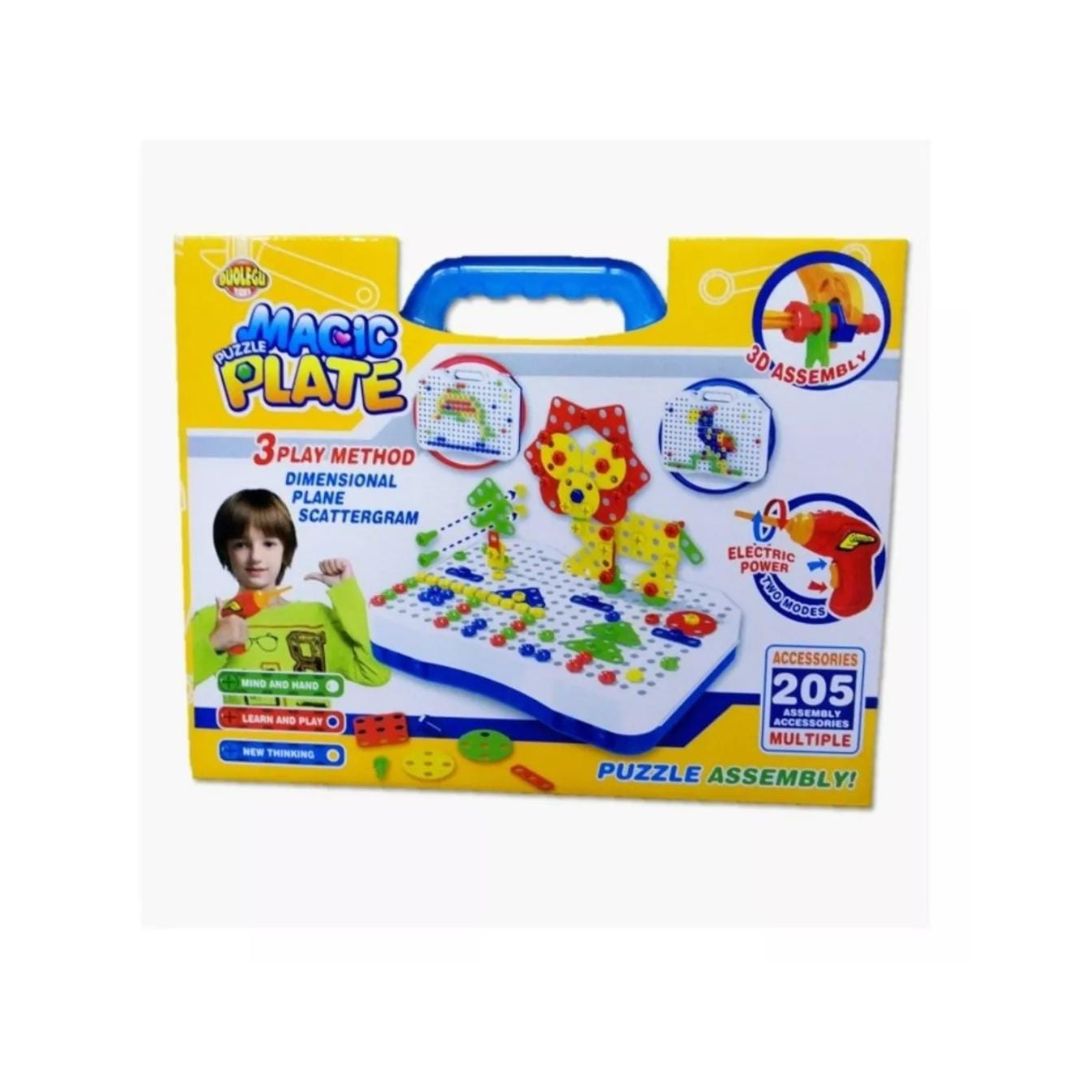 BLOQUES DE CONSTRUCCION 258 PIEZAS CON TALADRO