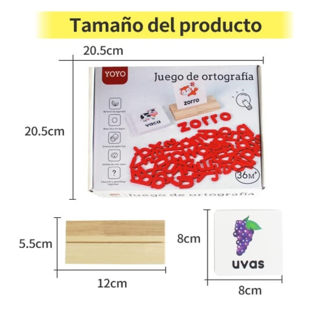 Juego de Ortografía Madera Infantil