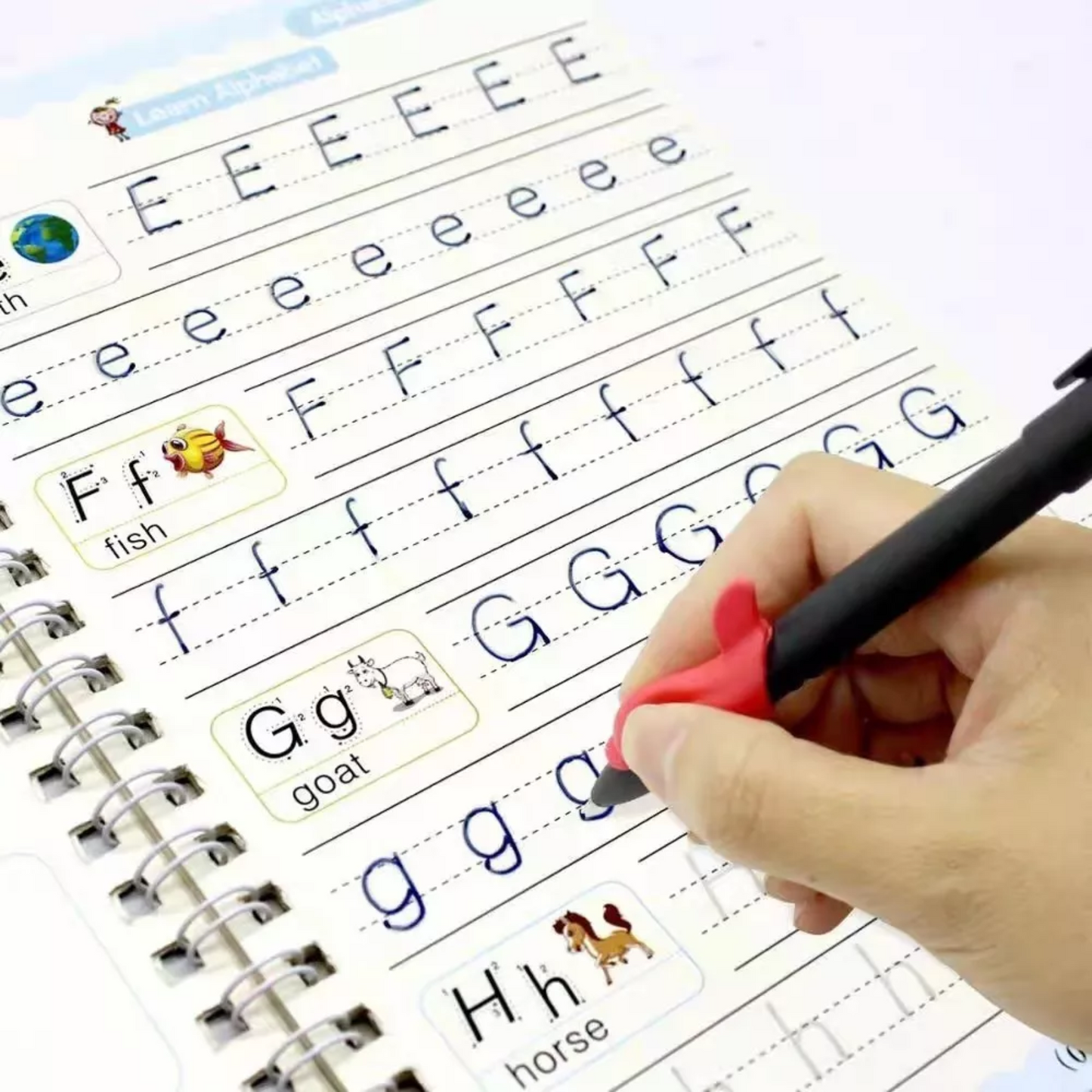 Set cuaderno magic caligrafia montessori