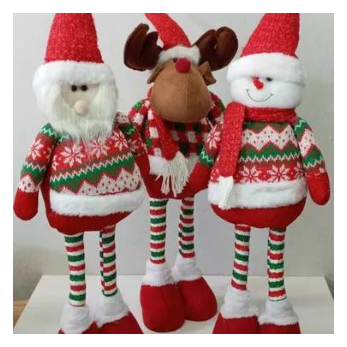 Muñecos Navideños Piernas Largas 55 cm