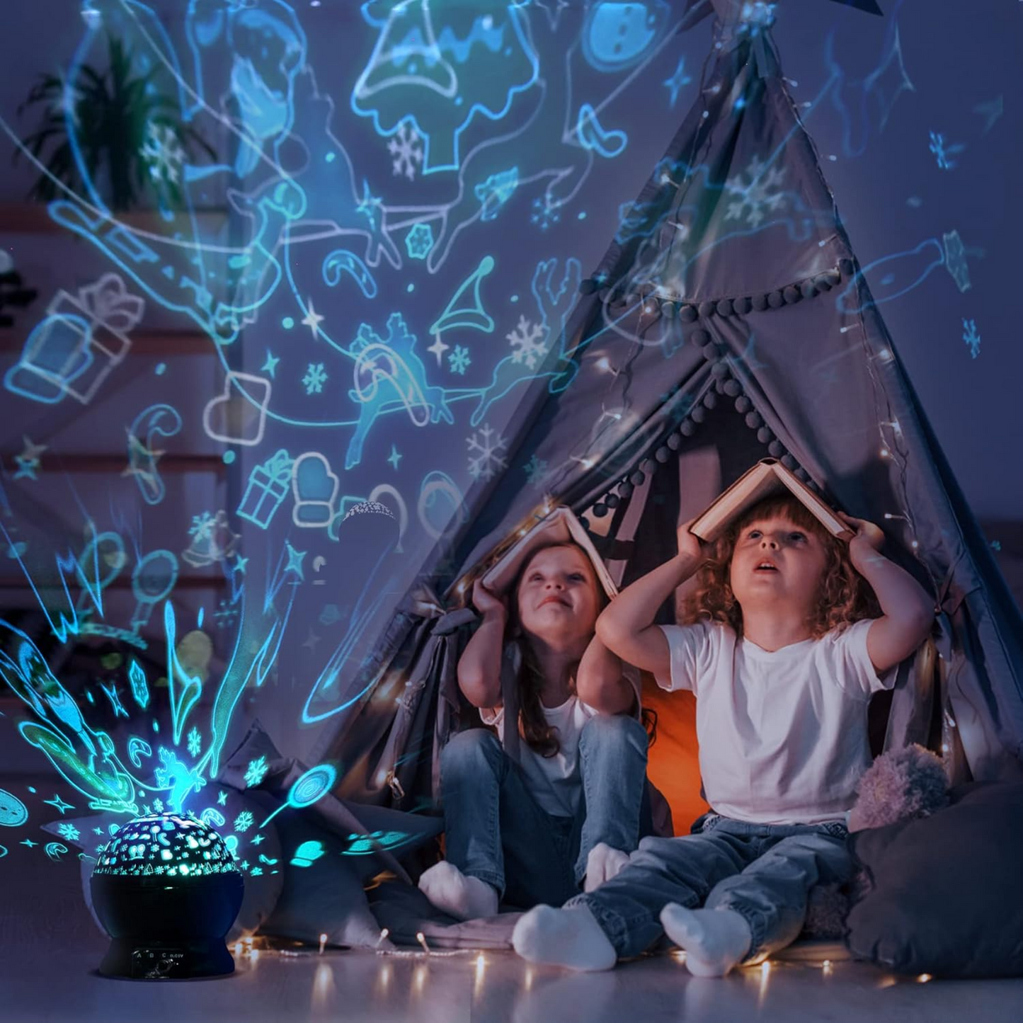 LUZ NOCTURNA PROYECTOR NAVIDAD