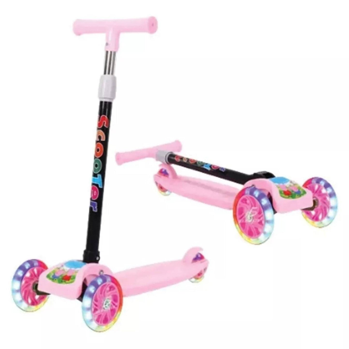 Scooter Patin Infantil Con Luz 3 Ruedas