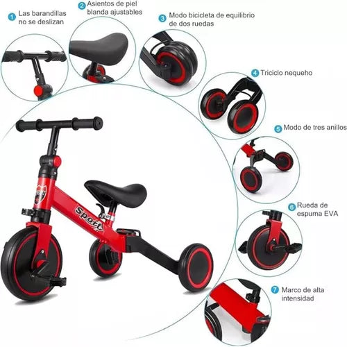 Triciclo Aprendizaje 3 EN 1