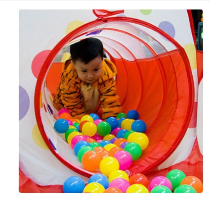 Carpa Piscina De Pelotas Con Tunel
