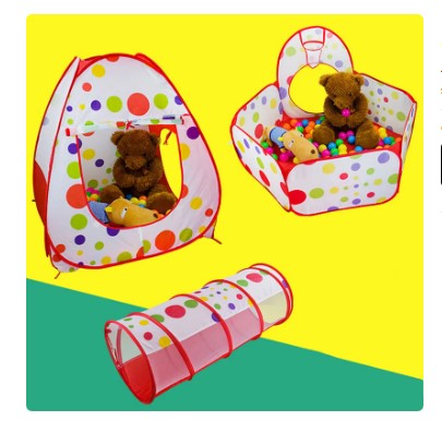 Carpa Piscina De Pelotas Con Tunel