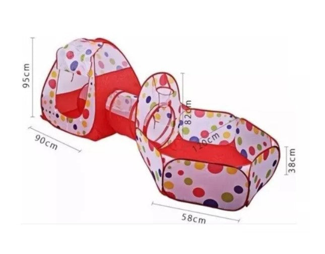 Carpa Piscina De Pelotas Con Tunel