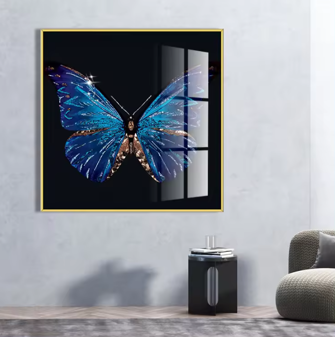 Pintura Decorativa Con Diseño Mariposa