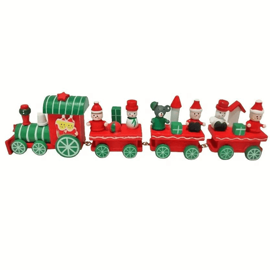 Mini Tren de Navidad de Madera